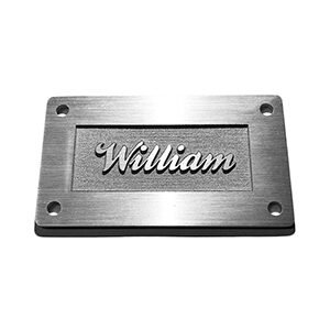 Silver PVC Engraving