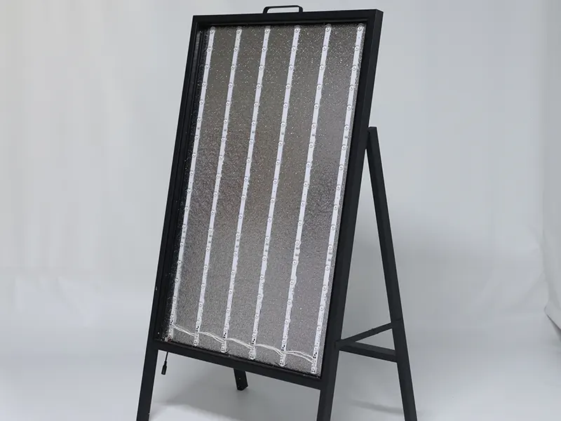 60X90CM-LB A MODEL ONE SIDE FABRIC WITH LIGHT -BLACK-LB-AOFL-6090