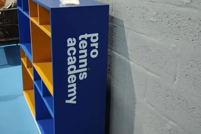Sticker Branding on Stand