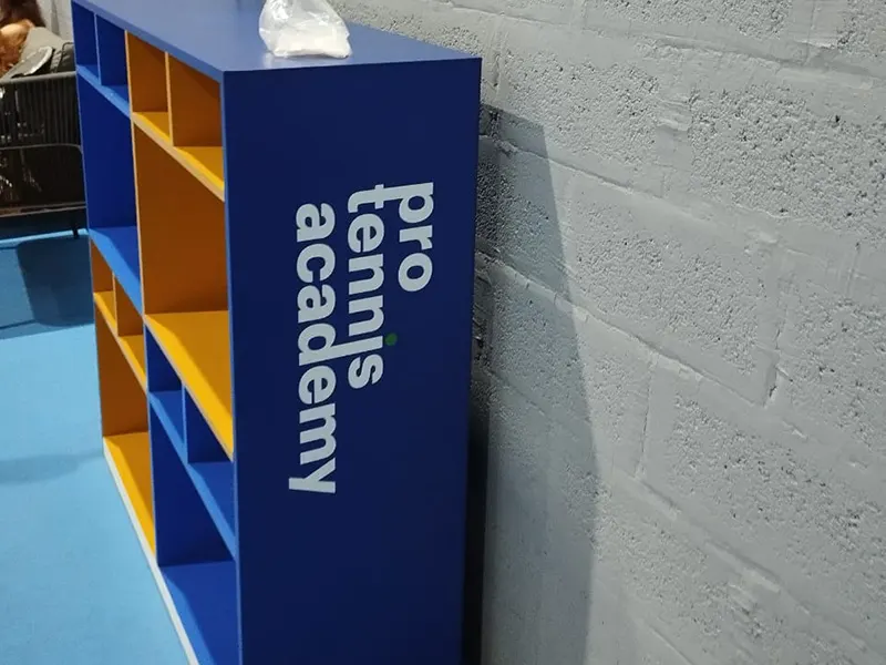 Sticker Branding on Stand